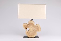Lampe de table moderne en bois massif vieilli, extensible, couleur personnalisable, mobilier élégant de luxe pour salle à manger d'hôtel