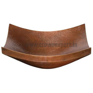 stylish copper vessel sink with <b>drain</b> handmade hammered texture solid copper sink for kitchen & bathroom multipurpose use - Product Image 1