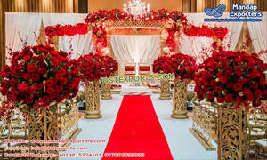 งานแต่งงานของชาวอินเดียนดาห์นัชมันแด็ปใหม่ไฟเบอร์ตกแต่งแบบปรับแต่งได้สไตล์อินเดีย - Product Image 2