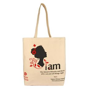Sac fourre-tout en toile de coton biologique de haute qualité sac à provisions réutilisable avec logo écologique à la mode imprimé de conception personnalisée en gros - Product Image 4