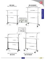 DR-201H Porte-vêtements portable en acier pour chambre à coucher, design moderne et classique, multifonctionnel, pour la vente au détail, 194x63CM