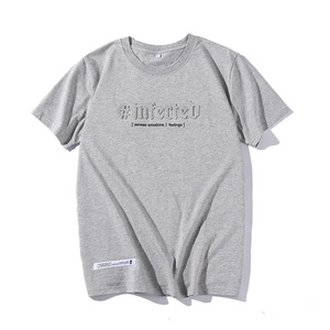 Tishert-camisetas personalizadas de algodón y LICRA para hombre, ropa con estampado en relieve, para parejas - Product Image 5