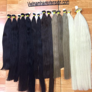 Extensiones de Cabello con Punta Plana, 100% Cabello Humano Virgen Remy de Vietnam, 100g - Product Image 1