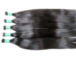 CHEVEUX HUMAINS CRUS EN VRAC CHEVEUX INDIENS REMY QUALITÉ SUPÉRIEURE TEXTURE DROITE 8 "-32" LONGUEUR - Product Image 3