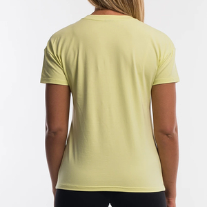 เสื้อยืดแขนสั้นสำหรับผู้หญิง,เสื้อยืด Elastane ผ้าฝ้ายเทรนนิ่ง - Product Image 4