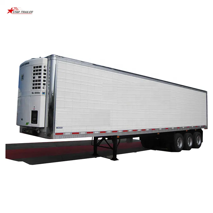 Star Trailer Brand Container Cold Storage Refrigeration Van Trailer Semi Truck For Meat