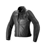 Blouson de moto en cuir pour femme, homologué AA, avec empiècements en mesh, doublure en satin de soie, matelassé, respirant, protection optimale en laine