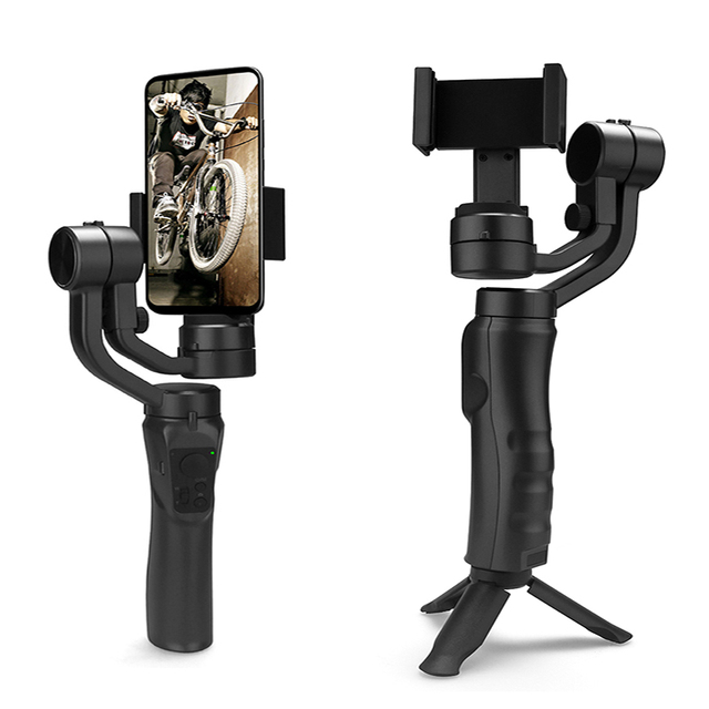 Face Tracking Dolly Zoom Time-lapse Mobile Phone 3 Axis Gimbal Stabilizer with APP Phone Action Camera Stabilizer