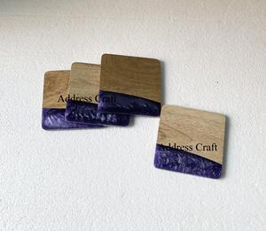 Latest Design Mango Wood Resin <b>Coasters</b> Set Custom Beer <b>Drink</b> <b>Coasters</b> Mats and Pads Wood Epoxy Resin <b>Coasters</b> at Factory Price - Product Image 2
