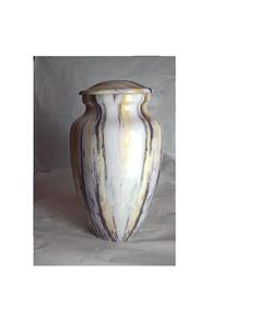 Urne de crémation en ALUMINIUM de forme multicolore pour les cendres, fournitures de funérailles brasworld inde - Product Image 2