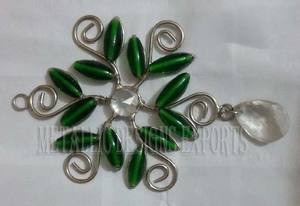 เครื่องประดับรูปใบไม้และดาวสำหรับแขวนทำจากโลหะแบบแบนสำหรับตกแต่งบ้านและต้นไม้ - Product Image 4