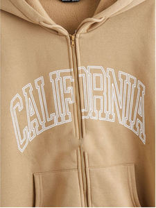 Latest All-Print Custom Zip Hoodie Oversized <b>Black</b> 100% Cotton/Polyester Waterproof Streetwear <b>Men</b> Women'<b>s</b> Anti-Wrinkle Knitted - Product Image 3