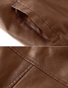 High Quality Customizable Men's Turn-down Collar <b>Fleece</b> <b>Lined</b> Woven Bomber <b>Jacket</b> Eco-Friendly Quick Dry Anti-Bacterial Winter - Product Image 5