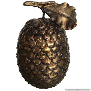 Venta caliente oro piña Metal enfriador de vino diseñador moderno Vintage enfriador de vino para champán cubos de hielo y enfriador para la venta - Product Image 3