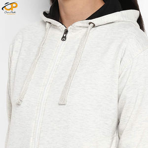 Sweat à capuche pour femmes, sweat à capuche à coupe irrégulière, en coton, avec Logo et bas, personnalisé, de qualité supérieure, 2022 - Product Image 6