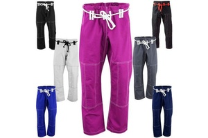 Kimono Rosa per Donne BJJ, Pantaloni Jiu Jitsu, Abbigliamento per Arti Marziali, Pantaloni Rib Stop Brasiliani OEM Personalizzati per Judo, 100% Cotone - Product Image 6