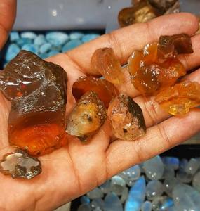 Lote de gemas crudas de ópalo de miel etíope Natural de piedras preciosas raras para mujer, joyería Popular - Product Image 1