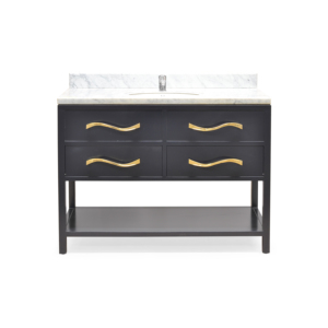 โต๊ะเครื่องแป้งไม้มะฮอกกานี ท็อปหินอ่อน ดีไซน์ทันสมัย หรูหรา สำหรับห้องนอน บ้าน โรงแรม เฟอร์นิเจอร์ไม้ - Product Image 2