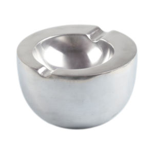 Rounded <b>Ashtray</b> With Silver and Gold Finishing Design With Aluminium Metal Best for Bedroom and Living Room - Product Image 3
