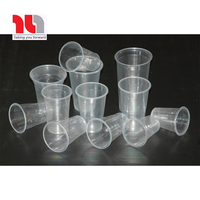 Vietnam Leverancier Wegwerp Transparante Pet Plastic Bekers Met Deksel Sap Beker Drank Glas