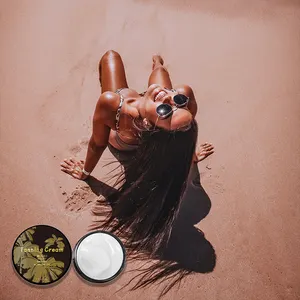 Crema de bronceado de aspecto natural, cama solar, loción aceleradora de bronceado oscuro orgánico, crema de bronceado para exteriores