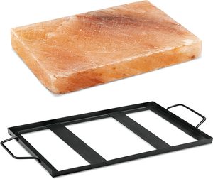 Plaque de cuisson en sel de l'Himalaya, matériau organique écologique, forme rectangulaire, design sculpté, distribution de chaleur au four, saveur riche - Product Image 4