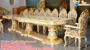 <b>Antique</b> Wooden Maharaja Bed with Stool Royal King Size Maharaja Bed & Side Stools <b>Antique</b> Polish Wood Maharaja Beds Manufacturer - Product Image 2