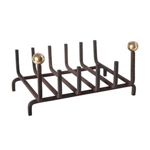 ชั้นวางท่อนไม้เหล็กแข็งสำหรับเก็บเตาผิงสำหรับในร่มกลางแจ้งของใช้ในครัวเรือนและสวนอุปกรณ์เสริมการออกแบบที่ยอดเยี่ยมสีดำ - Product Image 5