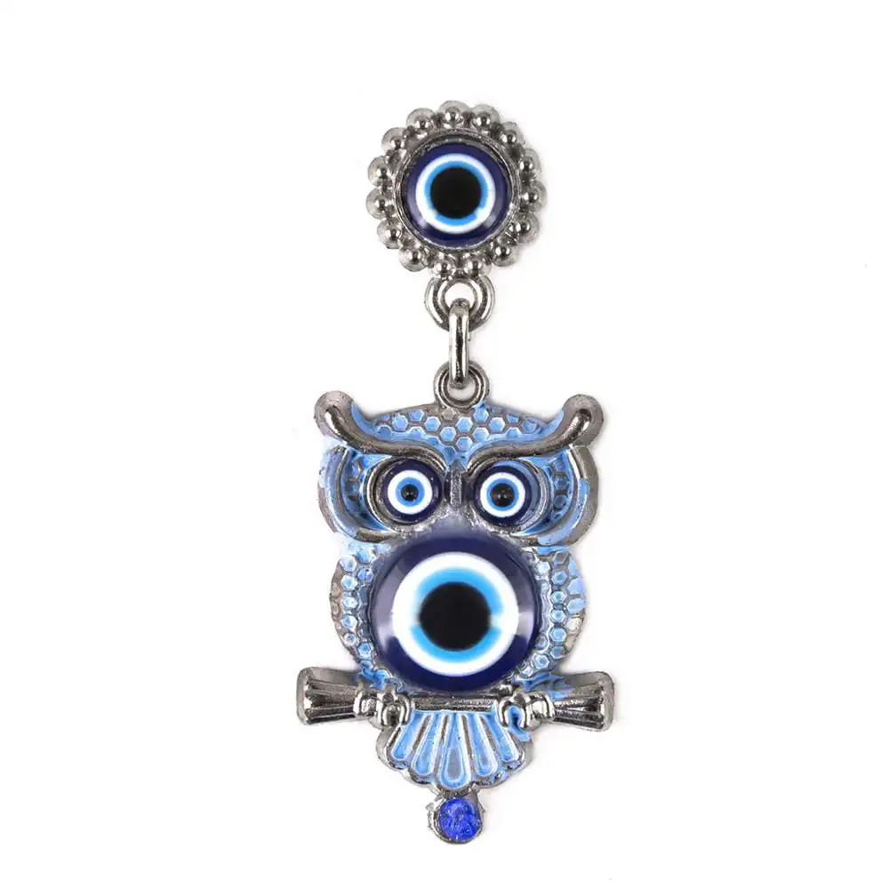 Zinc Alloy Owl Standing On Branch Shaped Colorful Fridge Magnet From Turkey