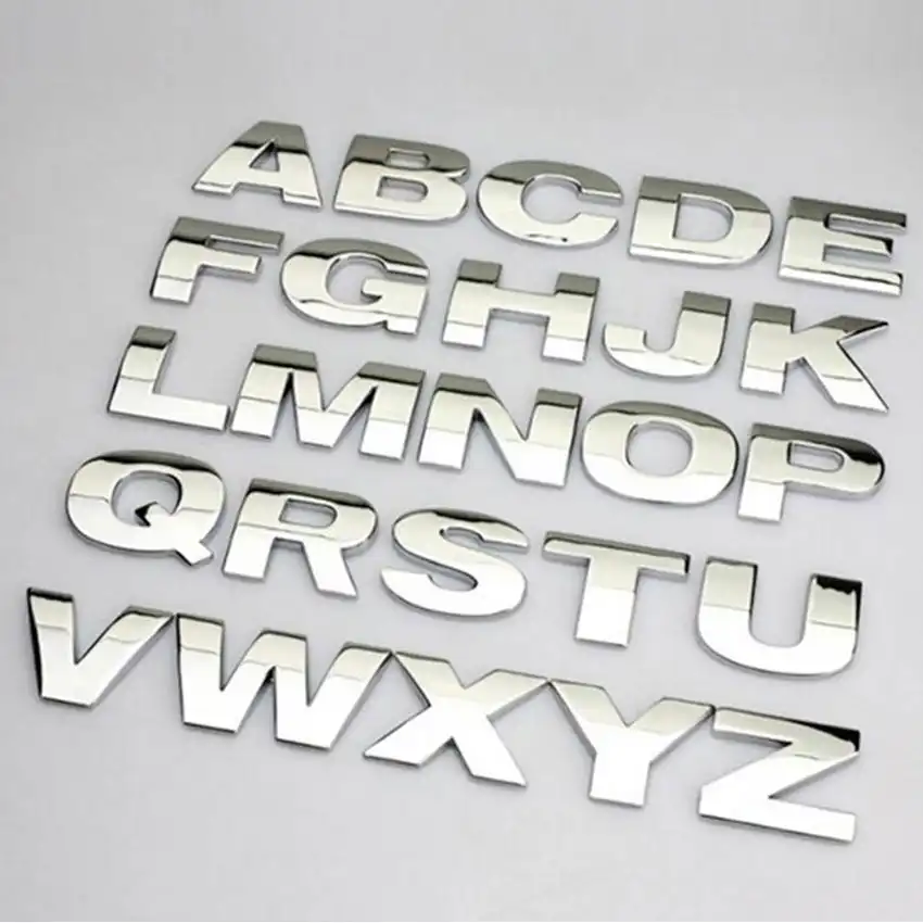 مخصص 3D صائق الكروم رسائل معدنية شعار السيارة