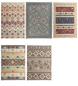 ผู้ผลิตอินเดียขายร้อนดูโบราณปักปอกระเจาพรมสานแบนสําหรับโรงแรมในราคาขายส่ง - Product Image 4