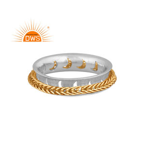 Fine Sterling Silver <b>Spinner</b> Chain Pattern Band <b>Ring</b> Silver Jewelry For <b>Women</b> Gift For Her - Product Image 1