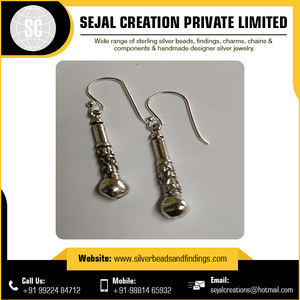 Hippi Boho 925 pendiente Tribal de plata esterlina 15mm hallazgos de joyería impermeable Metal y Latón para hacer accesorios elegantes - Product Image 5