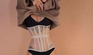 Bragas transpirables y cómodas con diseño cruzado de malla para mujer, moldeador de cintura y vientre con espina de pescado - Product Image 4