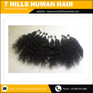 Meilleure qualité de cheveux humains Remy meilleurs vente de cheveux indiens en Inde disponible au prix de gros - Product Image 2