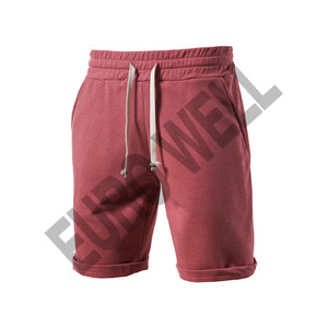 Pantalones cortos de entrenamiento para correr con logotipo bordado personalizado 100% algodón poliéster de secado rápido ajustados para hombre, pantalones cortos informales - Product Image 4