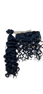 Extensiones de cabello Remy vietnamita de lujo, mechones de cabello doble dibujado con encaje para hacer pelucas - Product Image 3