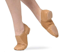 Zapatillas de Baile de Jazz de Alta Calidad para Mujer, Zapatillas de Entrenamiento de Baile con Parte Superior de Cuero y Plantilla de PU, Zapatillas Profesionales para Entrenamiento de Jazz