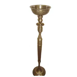 Wedding Decoration Gold Plated Candle Stand Luxury Parties T-light Floor Decoration Candelabra Sustainable Quality