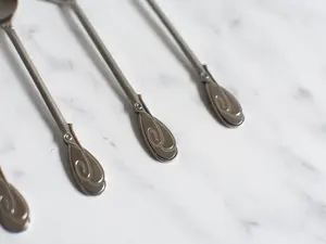 Ensemble de cuillères de cuisine en acier inoxydable d'argenterie Couverts Idéal pour la maison Cuisine Cuillères de table et de mariage au meilleur prix - Product Image 2