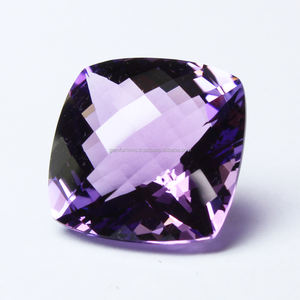 Cojín de piedras preciosas sueltas de amatista brasileña semipreciosa de 10x10MM, corte facetado, piedras preciosas sueltas naturales, piedras de nacimiento de amatista púrpura - Product Image 6