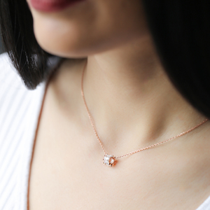 Minimal Bagutte Zircon Pierre Ronde Charme Collier En Gros 925 Bijoux En Argent Sterling Turc Fabriqué À La Main - Product Image 3