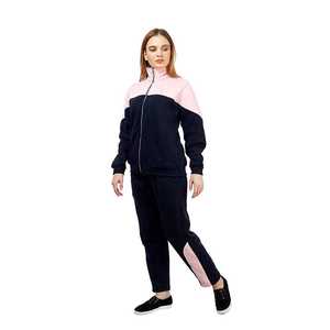 เสื้อวอร์มมีซิปสำหรับผู้หญิง,ชุดวอร์มใส่ทำงานแผงสีคู่ - Product Image 3