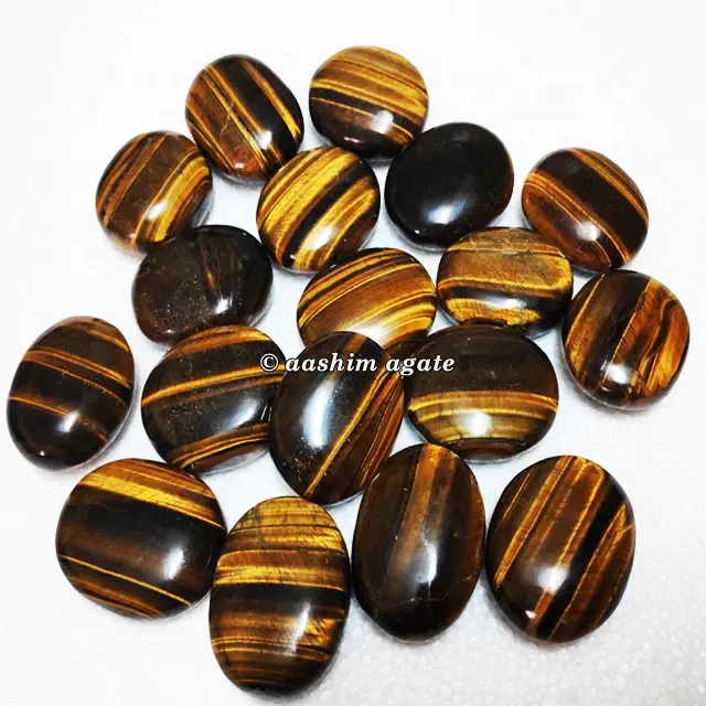 Tiger Eye Palm Stones Großhandel Crystal Crafts Natursteine Reiki Rocks Mineralien Fairy Gems Feng Shui Palm Stones