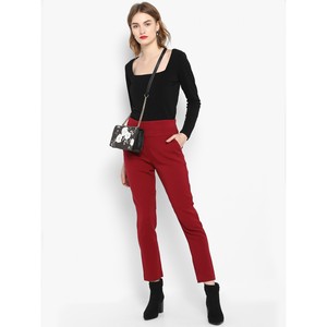 Camiseta de manga larga con cuello cuadrado para mujer, camiseta negra sólida, ropa informal y de fiesta para mujer, tela de material transpirable - Product Image 5