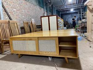 Armario de ratán de madera para sala de estar, alta calidad, venta al por mayor - Product Image 4