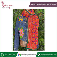 Vêtements tribaux haut de gamme, écharpes Phulkari brodées à la main, toutes les couleurs disponibles, fournisseur d'exportation