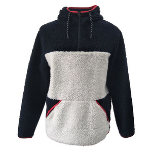 Good Quality <b>Sherpa</b> <b>Fleece</b> Custom Design Winter Thick Black and Custom Colours <b>Sherpa</b> <b>Fleece</b> Jacket for <b>Men</b> Multi Pockets - Product Image 5