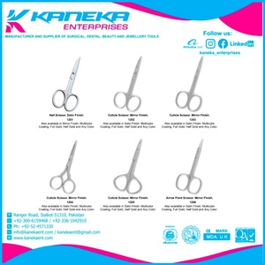 Ciseaux cosmétiques professionnels en gros pour cils, sourcils, coupe ciseaux de beauté, lame tranchante pour soins personnels, logo personnalisé - Product Image 2