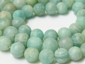 Mayorista Suministros 16-Inch Amazonite Green Smooth Matte Pulido Cuentas de piedra natural Bola redonda de para Amazon - Product Image 5